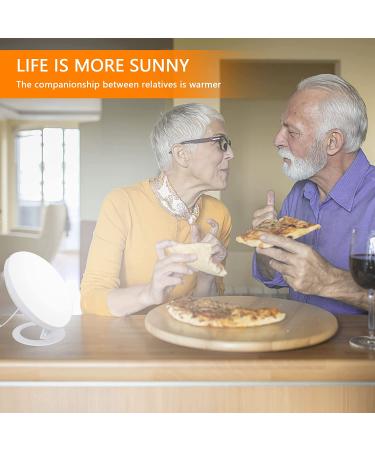 UV-Free Light Therapy Lamp | 10000-38600 Lux LED Daylight Sun Lamp | 3 Color Temperature Options | 10 Brightness Levels | 75 Rotatable Stand | Ideal for Rainy Season | Orange - Buy Online on GoSupps.com
