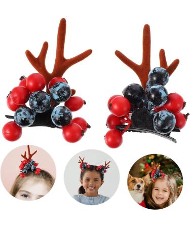 minkissy 1 Pair Christmas Antler Hair Clip Deer Horn Barrettes Hair Accessory Xmas Hair Clip Kids Hairpins Reindeer Hair Clip Christmas Hair Clips Kids Tiara Toddler Hair Piece Alloy Miss - Buy Online on GoSupps.com