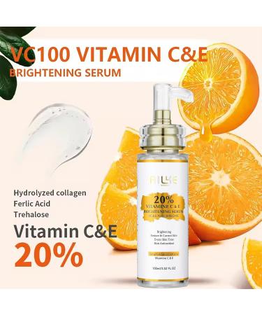 AILKE BOOST LUSTER AILKE Vitamin C & E Super Brightening Concentrated Serum Whitening Moisturizing Clean Skin Reduces Dark Spots with Niacinamide Glycerin for Face Body 100 ml Pack of 1 1 copy - Buy Online on GoSupps.com