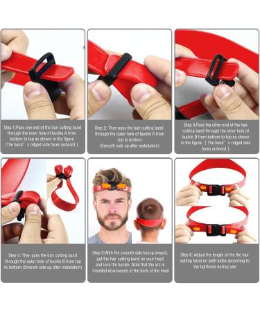 DMAIS Neck Shave Templates Silicone Soft & Non-Slip Curved Haircut Band Comfortable Washable Hair Trimming Band Guide Flexible Haircut Bands for Creating Skin Fade Guides & for DIY Haircuts Red - Buy Online on GoSupps.com