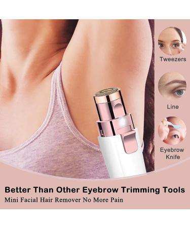 2-in-1 Facial Hair Remover for Women - Painless Precision Trimmer for Eyebrows, Nose, Lips, Body, and More - Portable Rechargeable Epilator for Smooth Skin - Buy Online on GoSupps.com