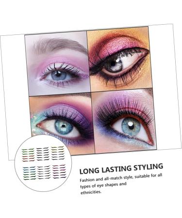 Healeved 6pcs Eyeliner Lash Tape Self- Adhesive Double Eyelid Makeup Supplies Double Eyelid Tapes Plastic 1 count (Pack of 1) Assorted Color - Buy Online on GoSupps.com