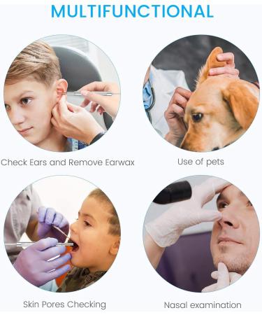 Anykit Ear Wax Removal Tool HD Otoscope for Android and PC - Ultra Clear View Ear Camera with LED Lights and Wax Remover - 3 Pack Ear Spoon Sets - Buy Online on GoSupps.com