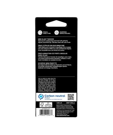 TWEEZERMAN Mini Tweezers for Eyebrow Plucking - Hand-Filed Beveled Tip Lavender Purple - 1 Piece - International Shipping Available - Buy Online on GoSupps.com