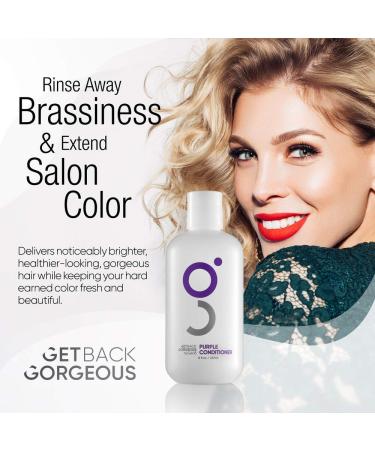 GBG Purple Conditioner for Blonde Hair | 3min Daily Restoration Mask | Neutralizes Brassy Tones | For Highlighted, Grey, or Blonde Hair | MIT & Paraben Free | 8oz - Buy Online on GoSupps.com