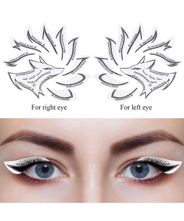 10 Sets Eyeliner and Eyebrow Stencil Kit - 12 Styles, Non-woven Material - Buy Online on GoSupps.com