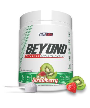 EHP Labs Beyond BCAA Powder Amino Acids Post Workout Recovery - BCAAs Essential Amino Acids EAA Supplements Powder - 10g Amino Acids Supplement for Muscle Recovery 60 Servings (Kiwi Strawberry)