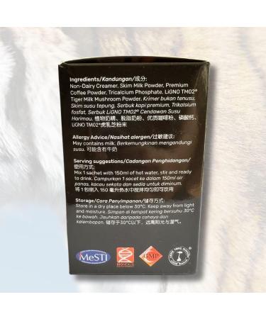 Caf Tiger Milk - Lait de tigre Sclerotium Lignosus Rhinocerus - 10 sachets de 20g - Buy Online on GoSupps.com