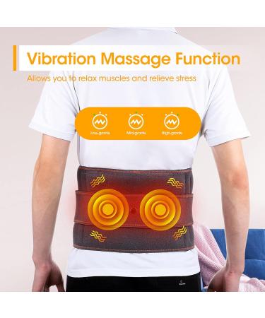 STMKB 2-in-1 Intervertebral Disc Support Belt - USB Heating Hot Compress & Vibration Massage for Spine Decompression - Buy Online on GoSupps.com