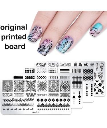XPEX Nail Stamp Set - Creative Nail Art Stamping Plates for Valentine's Day | Nail Stencil & Template for Stunning Designs - Buy Online on GoSupps.com