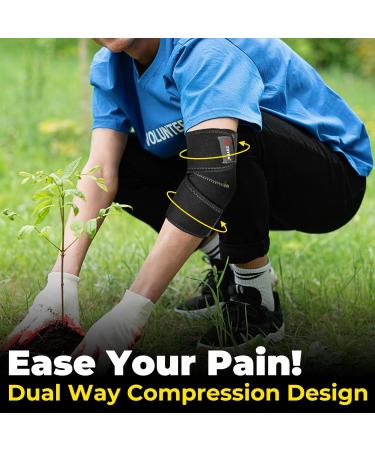 ZOYER Adjustable Elbow Brace for Tendonitis & Tennis Elbow Pain Relief & Sports Injury Recovery for Men & Women - Buy Online on GoSupps.com