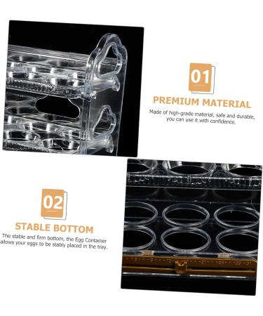 Healeved Container Holder Storage Fridge Tray Refrigerator Flipped Preservation Shop Household Home Transparent 25.5X20X10CM - Buy Online on GoSupps.com