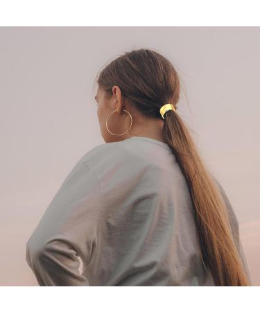 Ponytail Cuff Gold Set - Gothic Punk Metal Hair Ties Holder for Women, 3 Styles - Buy Online on GoSupps.com