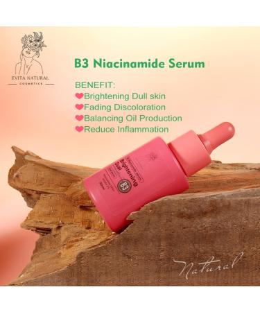 B3 Niacinamide Serum - Brightening Dual Facial Serum with 10% Niacinamide & 2% Arbutin | 1 fl oz | Shop Internationally - Buy Online on GoSupps.com