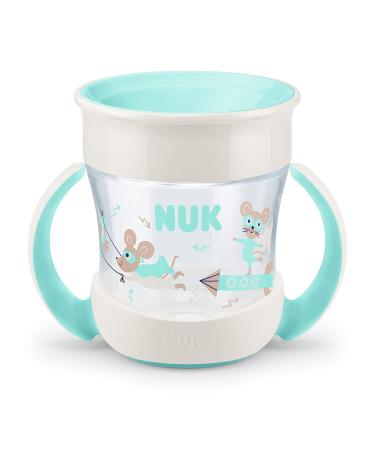 Nuk Magic Cup & Mini Magic Cup Duo-Set | Leak-Proof BPA-Free | 360 Drinking Rim | Ideal for 6-8 Months | 160ml & 230ml | Mint Mouse (Turquoise) | International Shipping Available - Buy Online on GoSupps.com