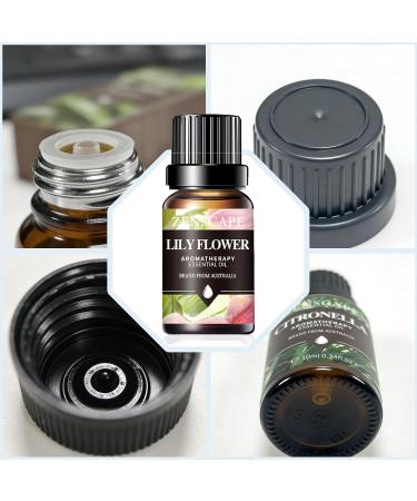 Lily Essential Oil 10ml Single Bottle - Natural Aromatherapy Oil for Diffuser Skin Care Massage & Home Fragrance - Buy Online on GoSupps.com