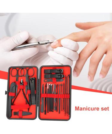 Pedicure Tools for Feet Manicure and Pedicure Set 24 Pieces Portable Nail Clippers Set Fingernail Clippers | Stainless Steel Manicure Set Compact Manicure Set for Hand Foot Family Friends - Buy Online on GoSupps.com