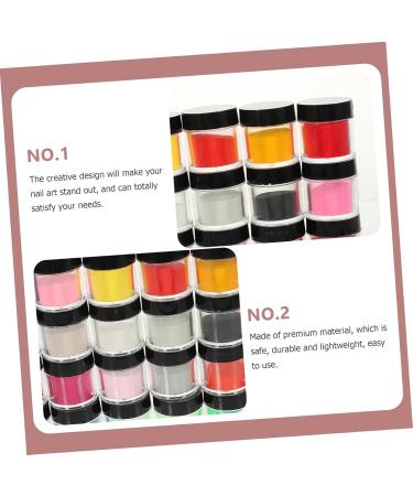 Baluue 24 Boxes Nail Crystal Powder Nail Carving Powder Nail Art Powder French Nail Dip Kit Dip Powder Pp - Buy Online on GoSupps.com