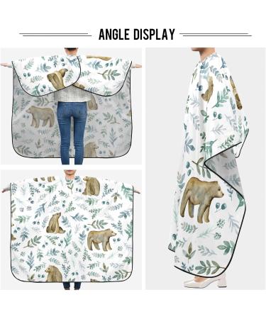 Waterproof Barber Cape - Cute Bears Cartoon & Cheetah Haircut Bib for Men & Women | Unisex Hair Cutting Cape  - Buy Online on GoSupps.com