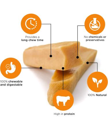 Only One Treats Yak Cheese Dog Chew for Pet s Dental Health Natural and Long-Lasting Himalayan Yak Snak for Dogs of All Ages and Sizes XLarge Himalayan Dog Chew and Puppy Teething Treats (4x155g) 4 Xlarge - Buy Online on GoSupps.com