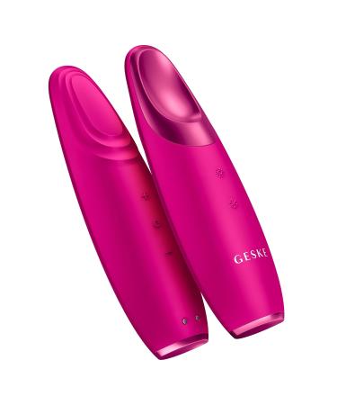 Geske SmartAppGuided Eye Energizer - 6-in-1 Warm & Cool Eye Massager | Reduces Dark Circles & Puffiness | Electrical Eye Massage Device | Magenta - Buy Online on GoSupps.com
