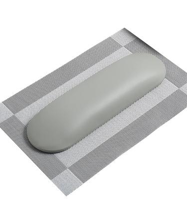 YOXIER Nail Hand Pillow Nail Art Hand Pillow Wrist Arm Cushion Non-Slip Faux Leather Grey - Buy Online on GoSupps.com