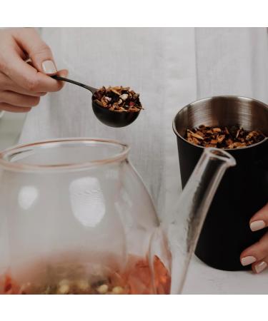 KC Kitchen & Co. Coffee Jar with Spoon for 250 g Coffee Beans or Tea (Matte Black) - Buy Online on GoSupps.com