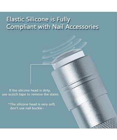 ANGNYA Nail Art Stamper with Mini UV LED Lamp and Clear Jelly Silicone - Quick-Drying DIY Nail Decor at Home and Salons - Buy Online on GoSupps.com