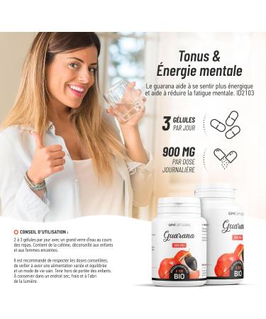 Organic Guarana - 200 vegetable capsules 300 mg - Buy Online on GoSupps.com