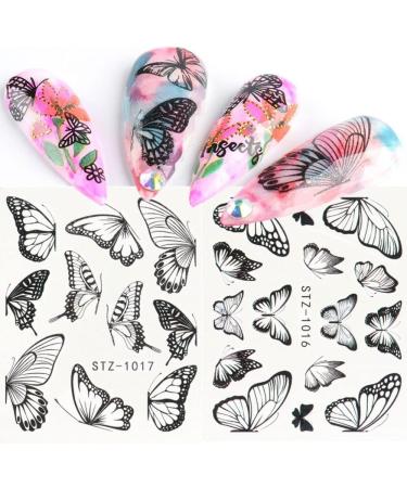 Manicure Adhesive Holographic DIY 3D Butterfly-shapeNail Decals Nail Art Nail Stickers - Buy Online on GoSupps.com