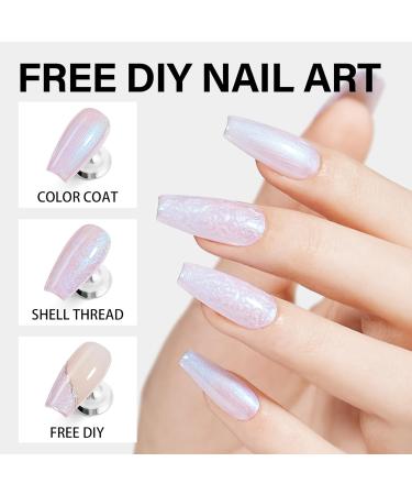 AILLSA Pearl Gel Nail Polish - Chrome Mermaid & Iridescent Shimmer - Soak Off UV Gel for DIY Manicure & Holiday Gifts - 0.27 Fl Oz - Buy Online on GoSupps.com