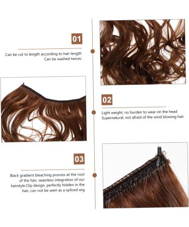 Angoily Wavy Hair Extensions Fluffy Hair Extensions Curly Wigs Rhinestone Hat Curly Hair Crown Bows for Girls Evil Eye for Car Clip in on Hair Extensions High Temperature Wire Extend Curls - Buy Online on GoSupps.com