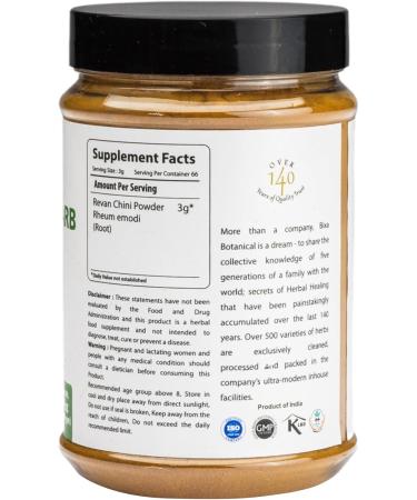 Indian Rhubarb (Rheum Emodi) 7 Oz (200g) - Immune Booster & Laxative Support by Bixa BOTANICAL - Buy Online on GoSupps.com