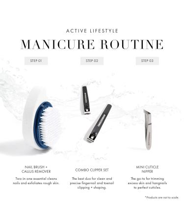 Tweezerman Evening Blue Nail Brush & Callus Remover - Premium Quality Beauty Tool | International Shipping Available - Buy Online on GoSupps.com