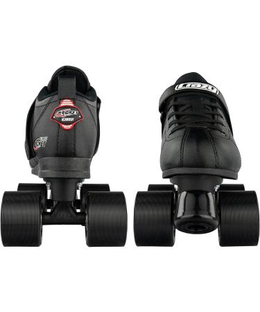 Crazy Skates Rocket Roller Skates - Unisex Quad Skates Black US Mens 9 | US Ladies 10 | EU 42 - Buy Online on GoSupps.com