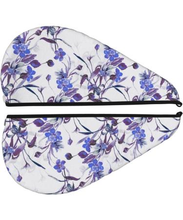 Spring Wildflowers Microfiber Hair Towel | Soft & Super Absorbent Quick Dry Wrap for Long Curly Thick Hair - Buy Online on GoSupps.com