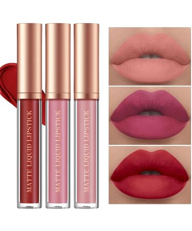 12-Piece Nude Liquid Lipstick and Lipliner Set - Long Lasting, Waterproof, Non-Fading Formula - Perfect Makeup Gift for Women (Set C) - Buy Online on GoSupps.com