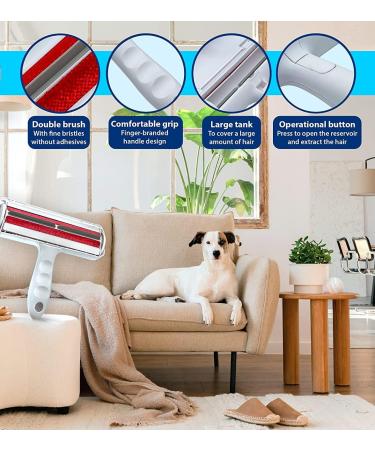 Pet Hair Remover | Effortless Fur Removal for Furniture Cars & Bedding | Reusable Lint Roller for Cat & Dog Owners - Buy Online on GoSupps.com