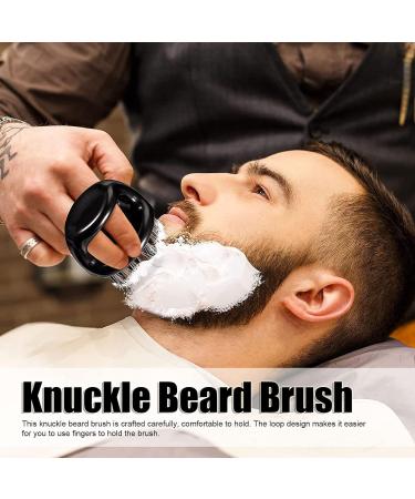 Professional Ankle Beard Brush Set - 4 Soft Bristle Brushes for Hairdressers & Barbers | Mustache & Neck Styling for Men - Buy Online on GoSupps.com