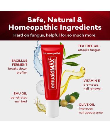 EMUAIDMAX Nail Fungus Treatment Ointment Powerful Natural Nail & Toenail Fungus Treatment for Resistant Fungal Infections Reduces Itching & Discomfort On-The-Go Size 0.35oz 2 Pack 0.35 Fl Oz (Pack of 2) - Buy Online on GoSupps.com