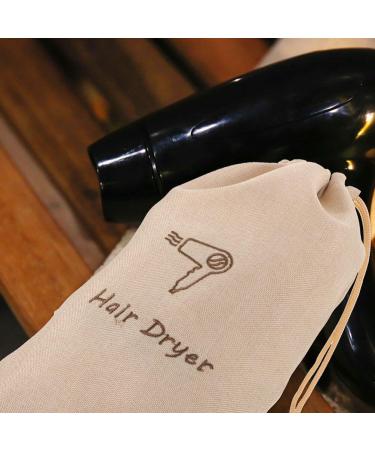 TOVINANNA Linen Hair Dryer Bag Hair Blower Hair Dryer Bag for Travel Drawstring Hair Dryer Bags Storage Bag Organizer Shoe - Buy Online on GoSupps.com