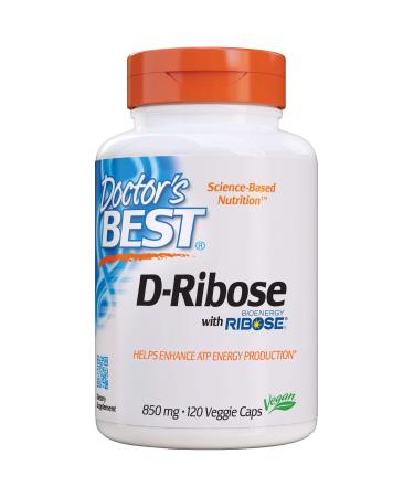 Doctor's Best D-Ribose with BioEnergy Ribose 850 mg 120 Veggie Caps