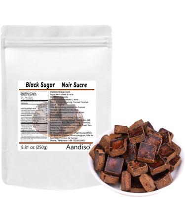 Black Sugar Cubes 250g Chinese Traditional - Handmade Sugarcane Dark Black Sugars For Tea And Coffee Baking Milk Tea Shop Using Black Sugar