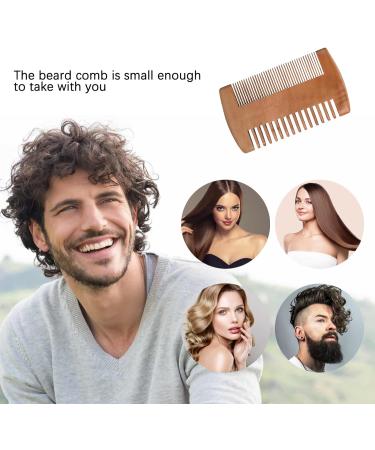 Men's Sandalwood Beard Comb - Anti-Static Moustache & Labour Comb - Buy Online on GoSupps.com
