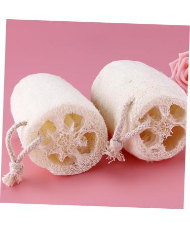 Buy 4pcs Organic Loofah Cleaning Brush Set - Exfoliating Body Scrubber & Dish Washing Sponge - Natural 8cm Loofah for Bath & Shower - Buy Online on GoSupps.com