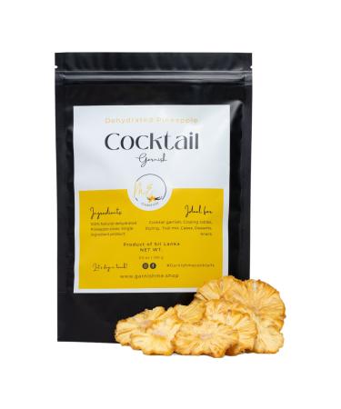 3.5 Oz Dehydrated Pineapple slices | Over 20 Dried Pineapple slices| Dried Pineapple fruit | Cocktail Garnishes | Edible Cocktail Garnish|