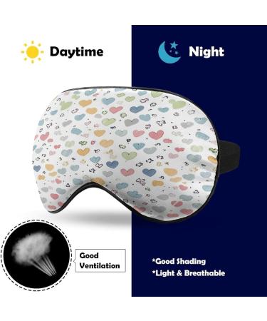 Premium Heart Design Light Blocking Sleep Mask - Adjustable Eye Cover for Ultimate Comfort - Buy Online on GoSupps.com