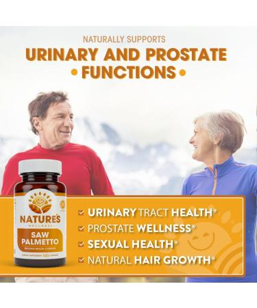 1000mg Saw Palmetto Prostate Supplement with Berry Power - Promotes Prostate Health, Reduces Frequent Urination & DHT Hair Loss - 100 Caps - Buy Online on GoSupps.com
