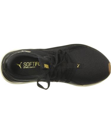 PUMA Women's Softride Sophia Running Shoe 8 - Eco Black/Gold/Marshmallow - Buy Online on GoSupps.com