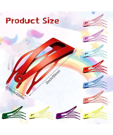 40-Piece Double Grip Metal Snap Hair Clips | Non-Slip Barrettes for Women & Girls - Salon Quality Hair Accessories in 10 Colors - Buy Online on GoSupps.com